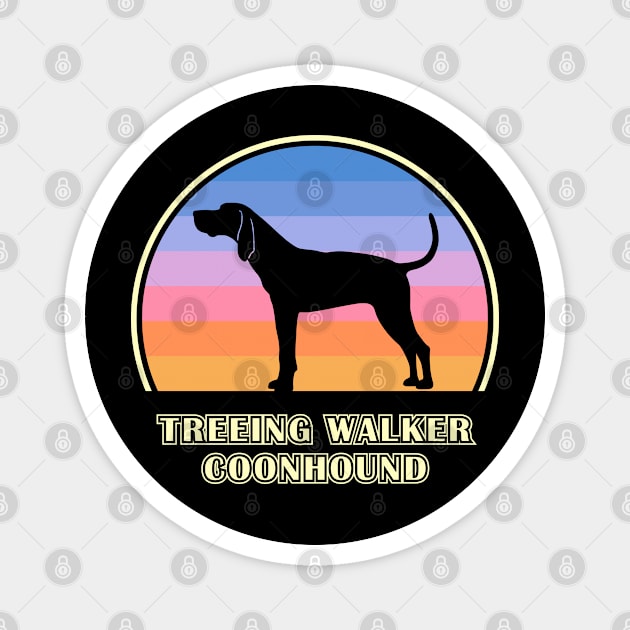 Treeing Walker Coonhound Vintage Sunset Dog Magnet by millersye